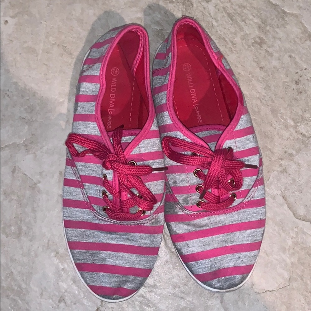 Pink and gray sneakers size 7.5